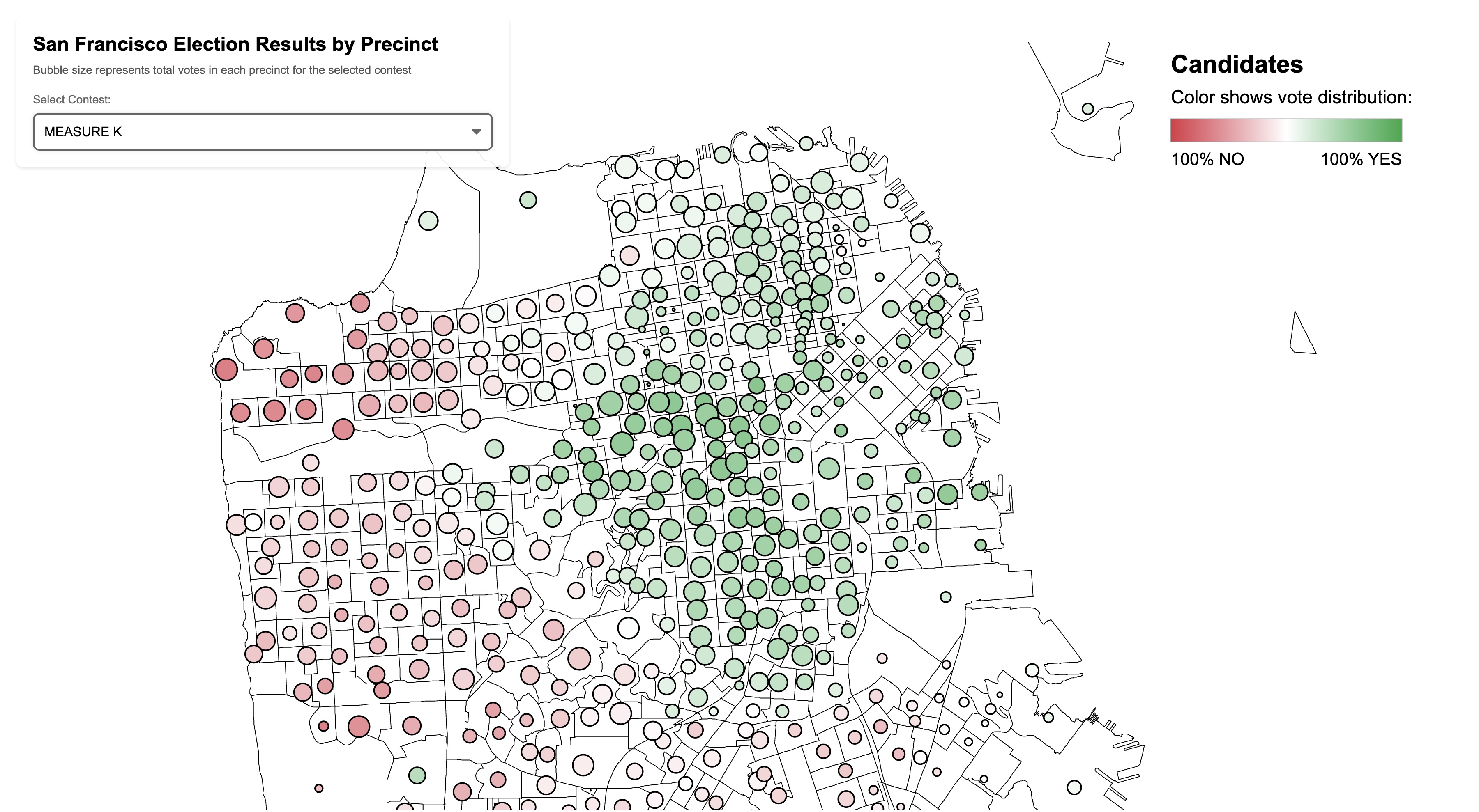 SF Election Results Map