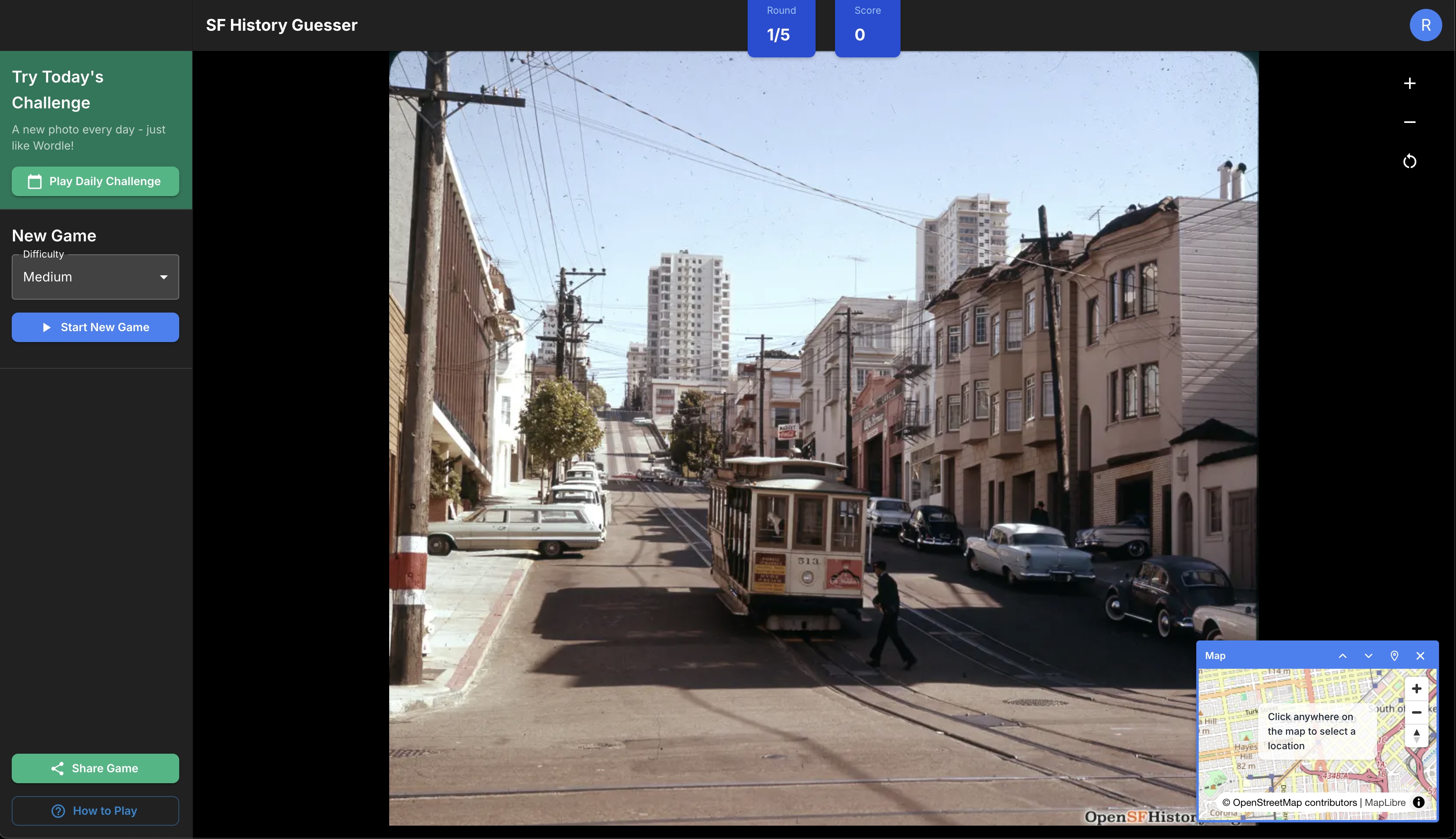 SF History Guesser